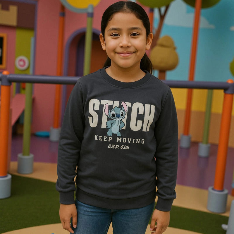 Sudadera Gris Stitch Nna 90584