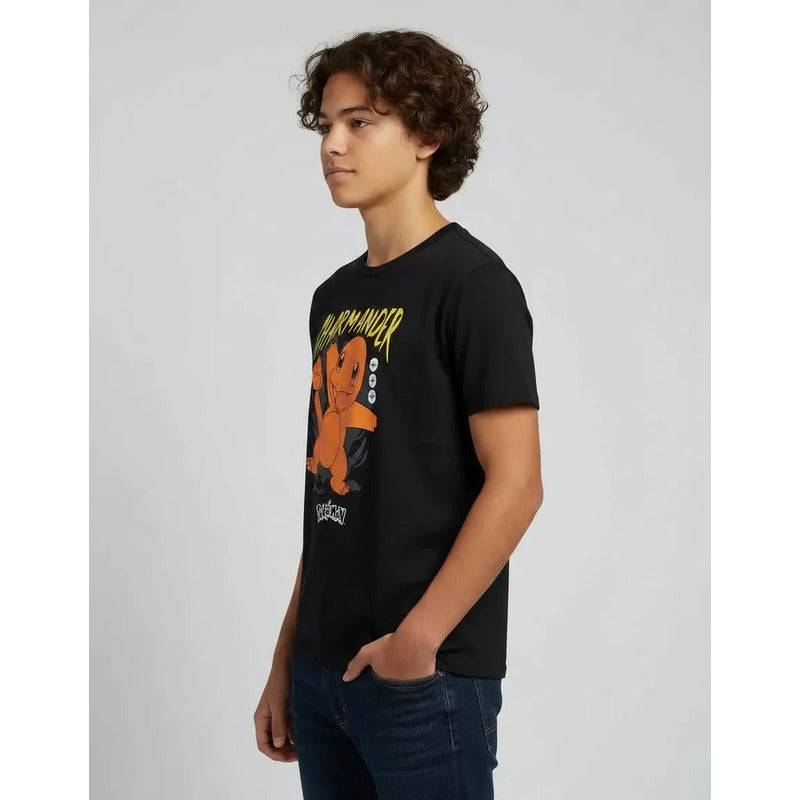 Playera Pokémon Juvenil Para Niño Modelo 848