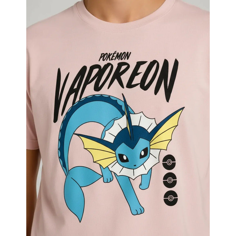 Playera Pokémon Juvenil Para Niño Modelo 848