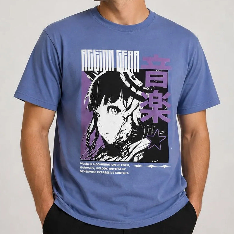 Playera Hombre Estampada Modelo 891f