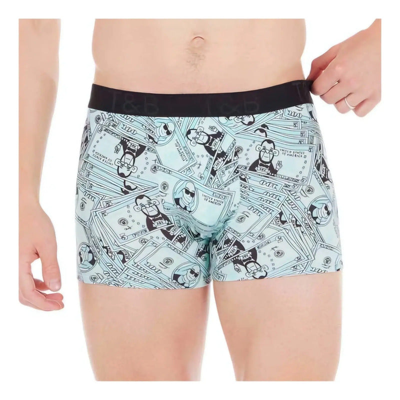 Paquete De 5 Boxer Print 90253 Hombre-btb