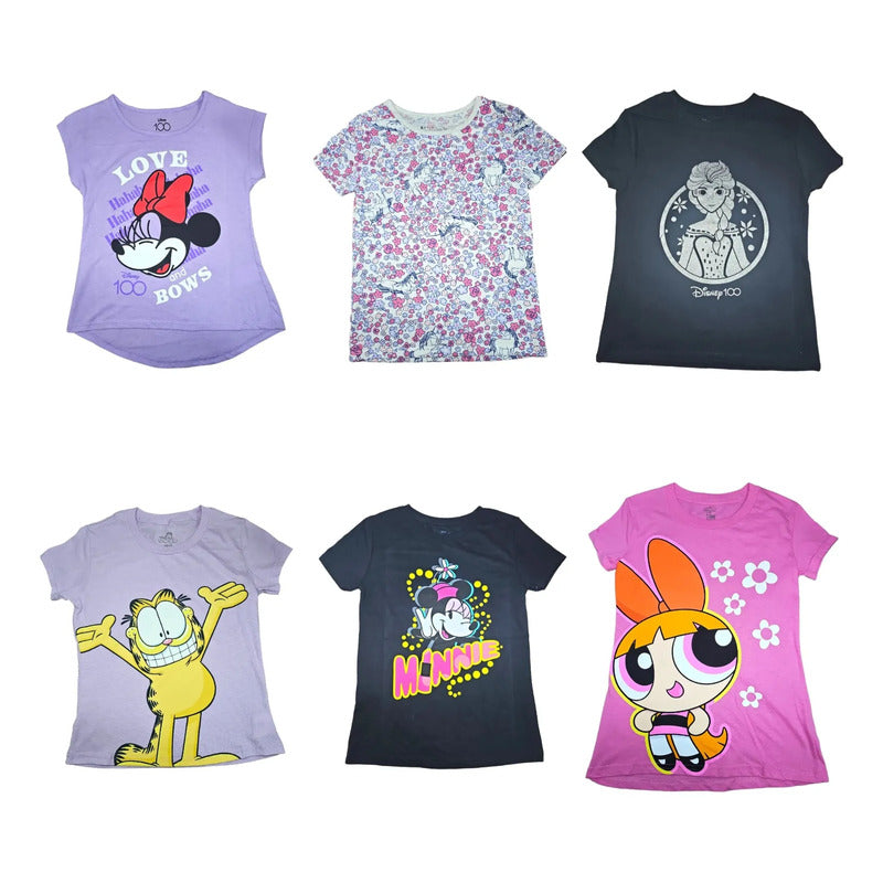 Paquete De 8 Playeras Estampadas