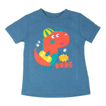 Playera Toddler Niño Est Dino Dude