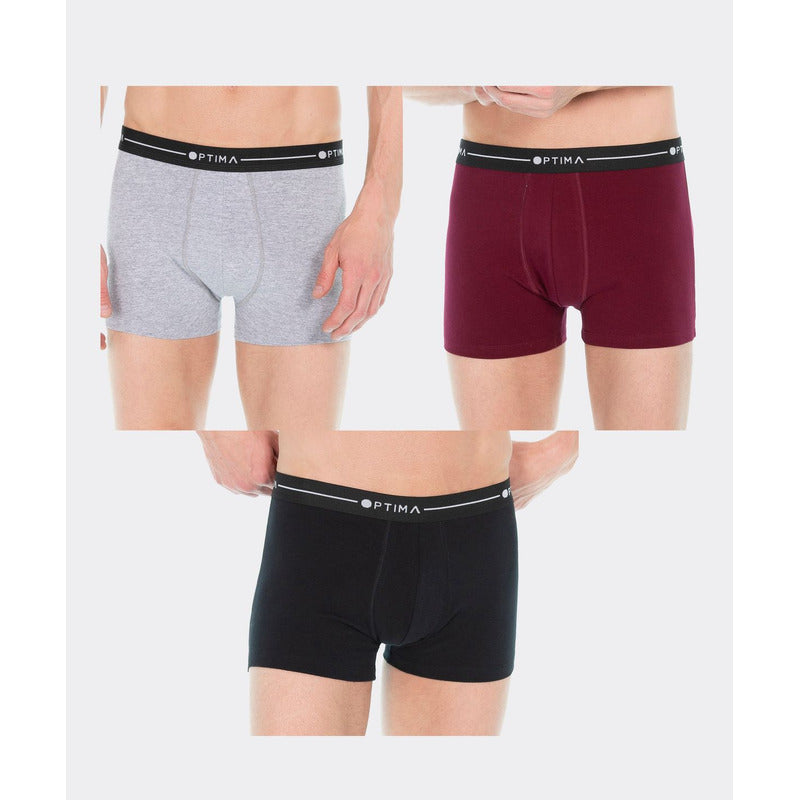 Paquete De 24 Piezas De Boxer Algodon Corto Para Hombre