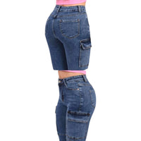 Jeans Cargo Para Mujer