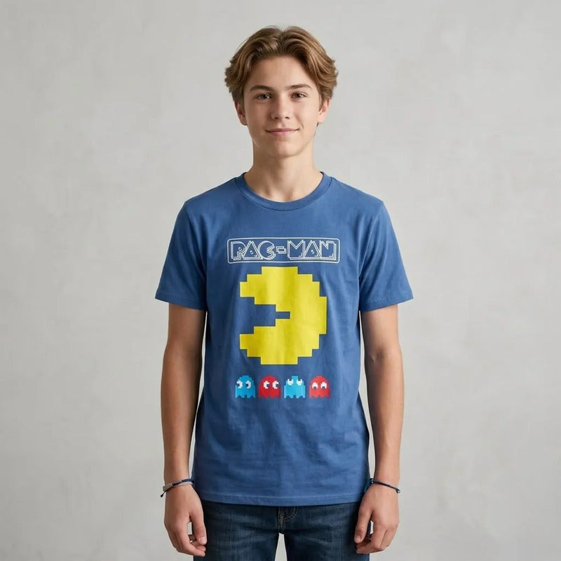 Playera Pacman Para Niño Juvenil Modelo 848wz