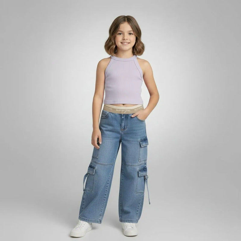 Mom Jeans Azul Holgado Nna Su1812