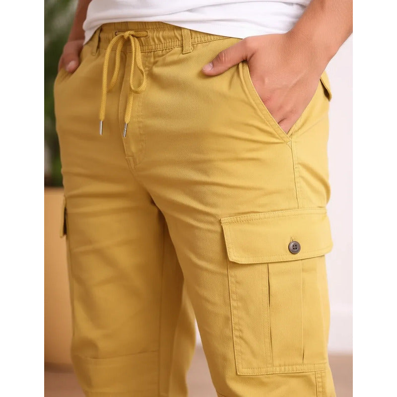 Jogger Mostaza Hombre Af25010mos