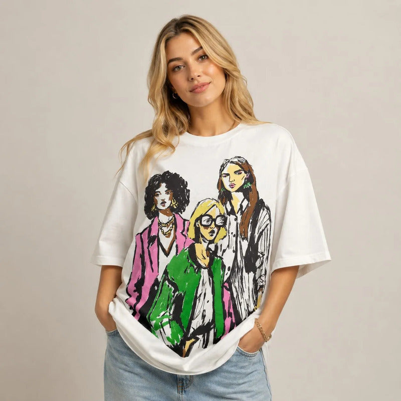 Playera Mujer 891em Oversize