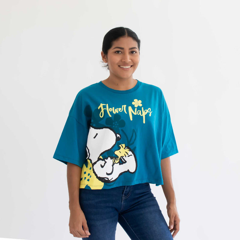 Playera Mujer Est Snoopy