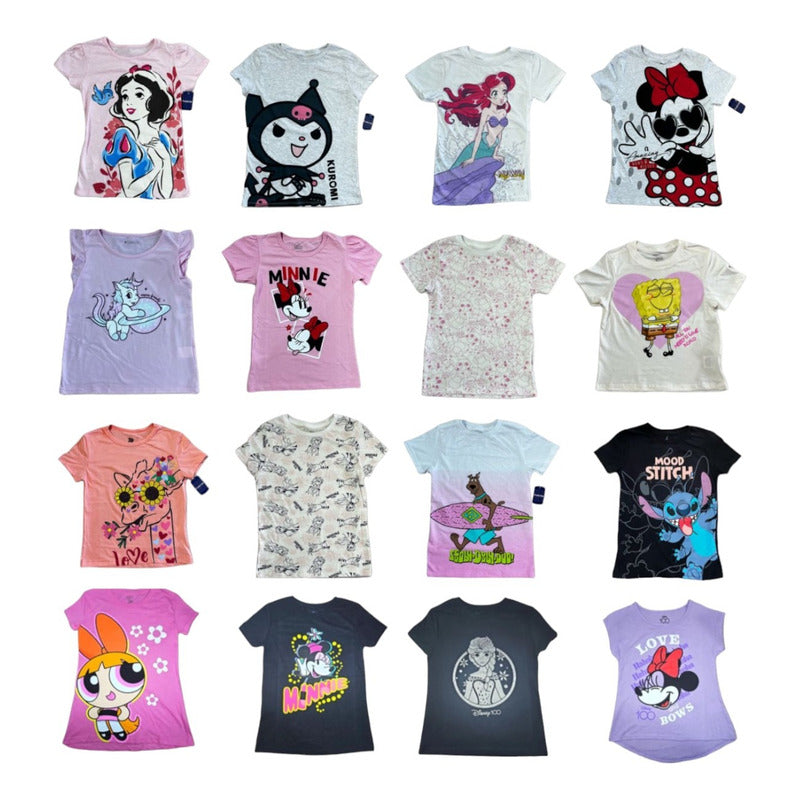 Paquete De 4 Playeras Estampadas