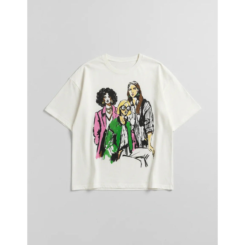 Playera Mujer 891em Oversize