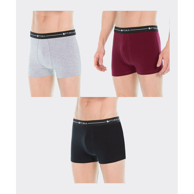 Paquete De 6 Piezas De Boxer Algodon Corto Para Hombre