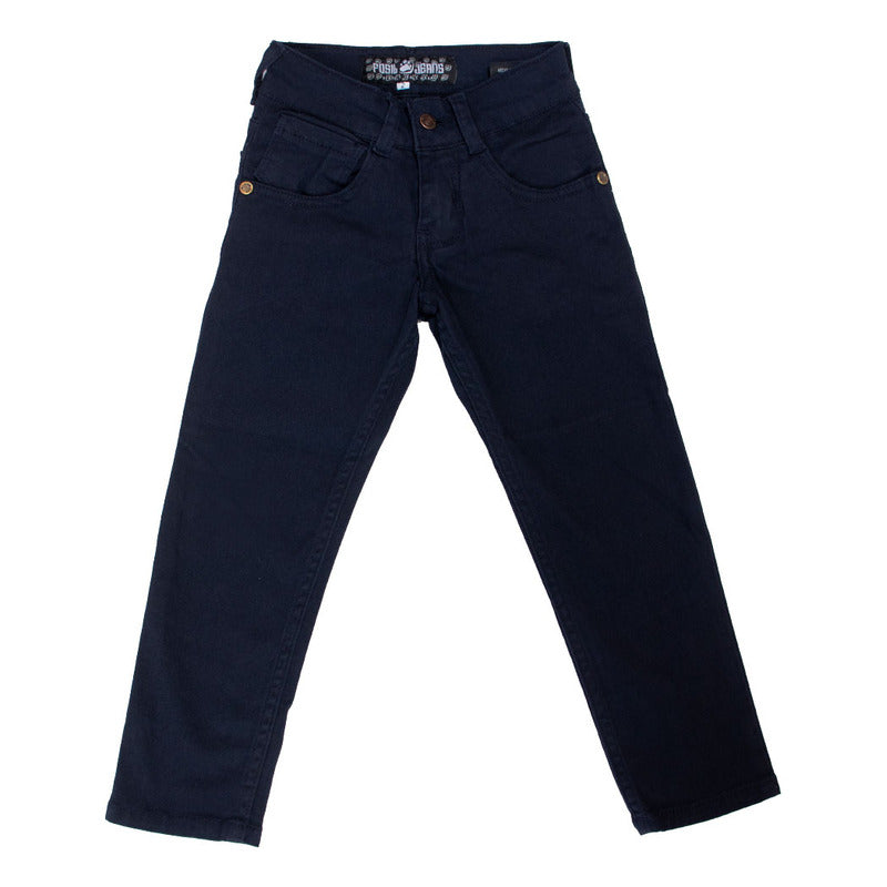Pantalon Basico Gabardina Para Niño
