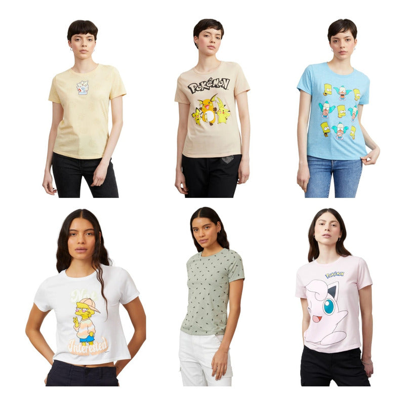 Paquete Mayoreo 350 Playeras Surtido En Generos