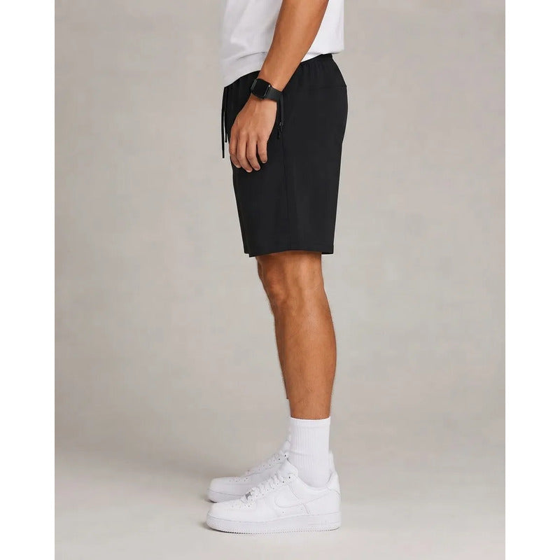 Bermuda Negro Deportiva Hombre