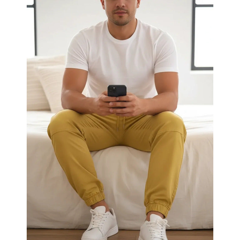Jogger Mostaza Hombre Af25010mos