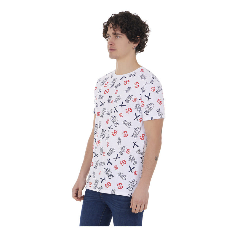 Playera Hombre Estampado Homero Simpson