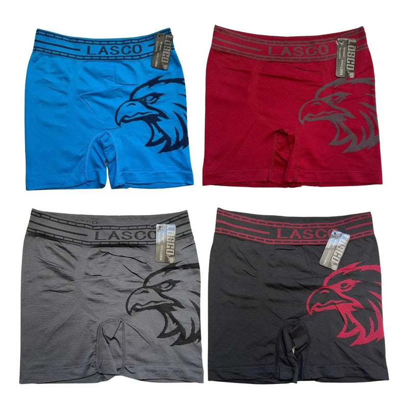 Pack 6 Boxer Largo Strech Lycra Para Hombre