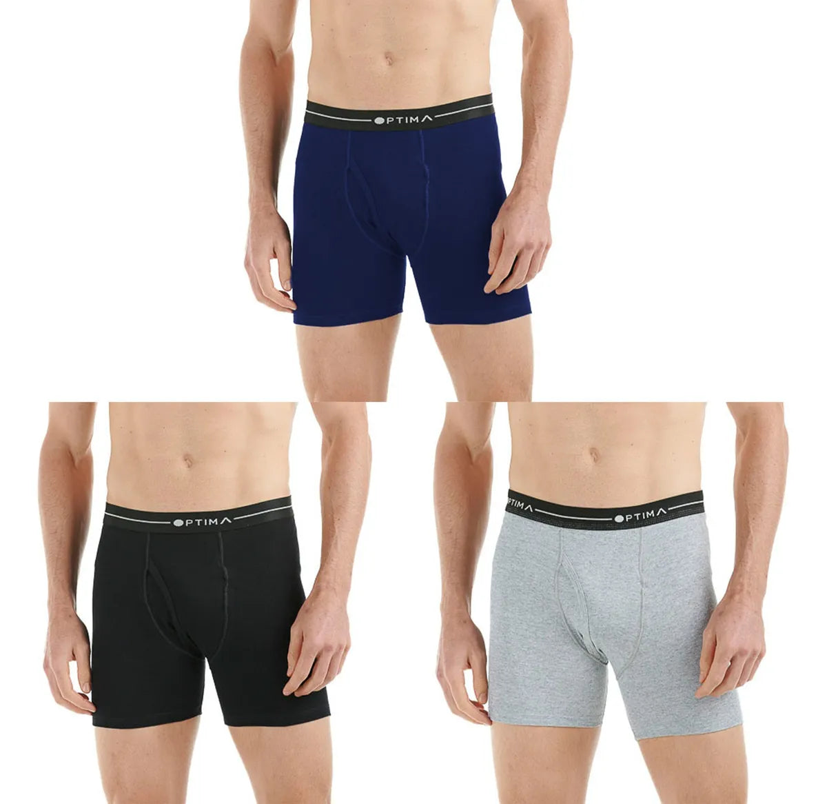 Paquete De 6 Piezas De Boxer Largo Algodon Para Hombre