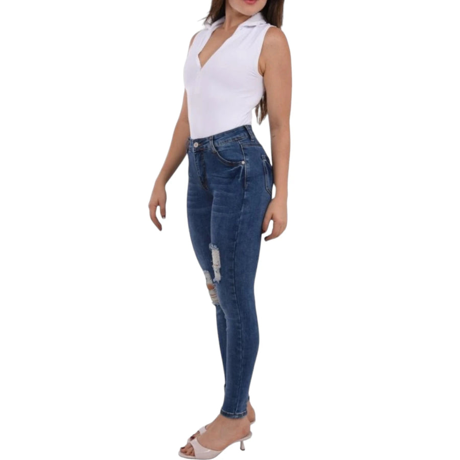 Jeans Para Mujer Skinny Rotos