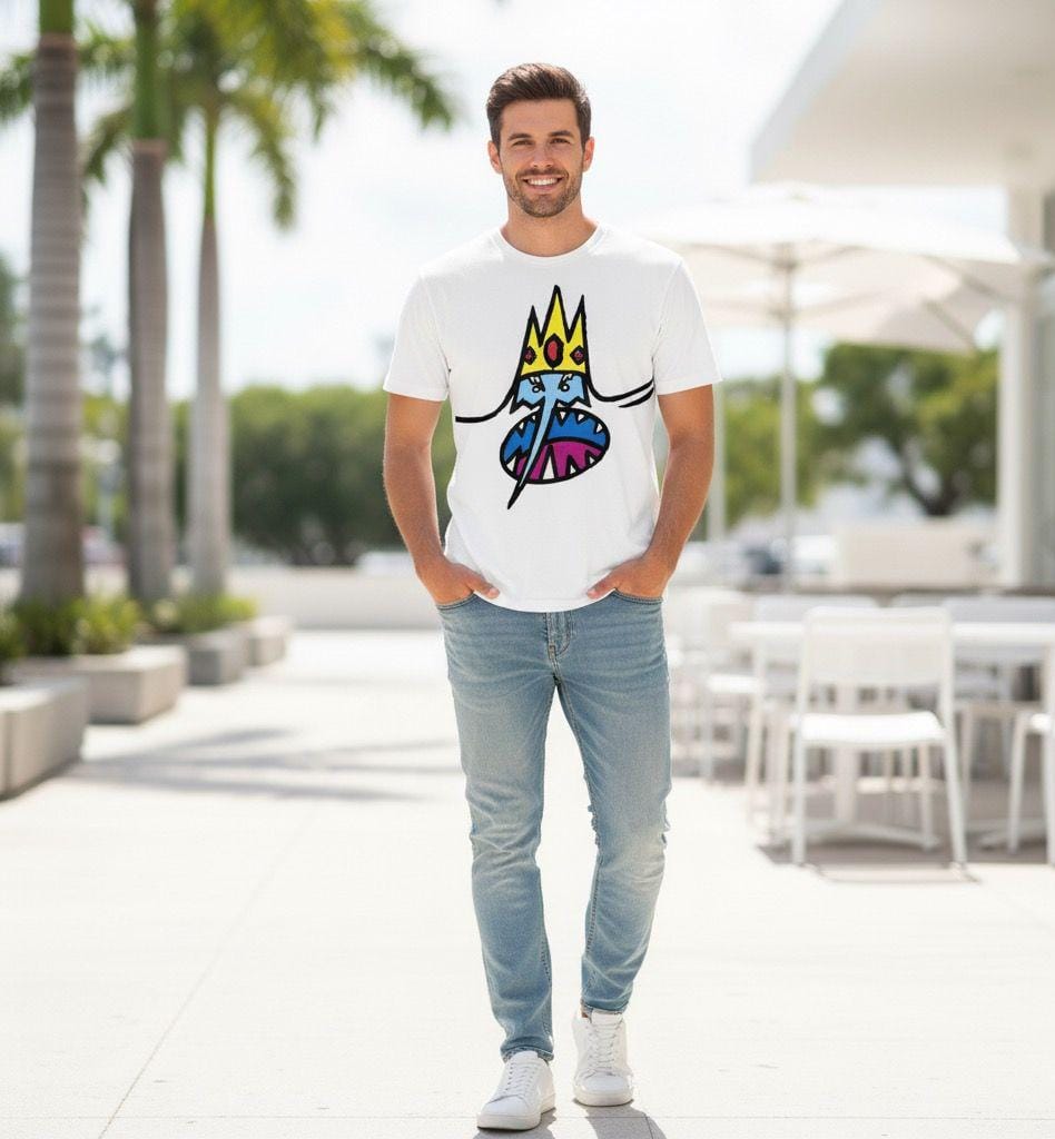 Playera Doble Estampa Hombre 90607