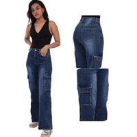 Mom Jeans Mujer Estilo Cargo