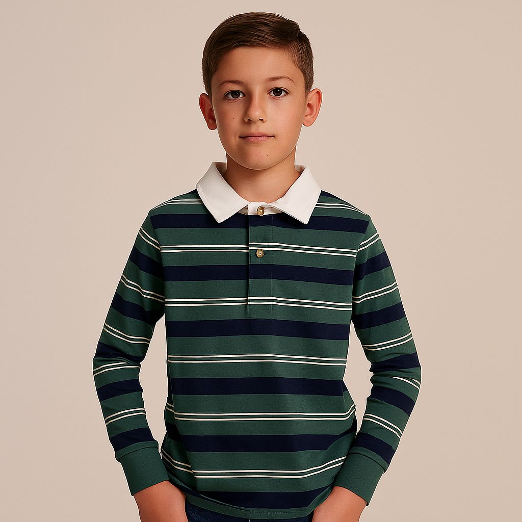 Polo Nno 370ra Ml Verde