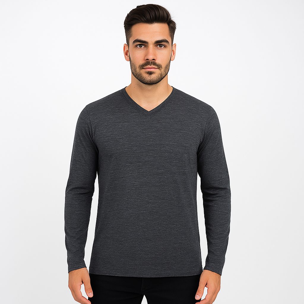 Playera Ml Hombre 38911 Cv Beige