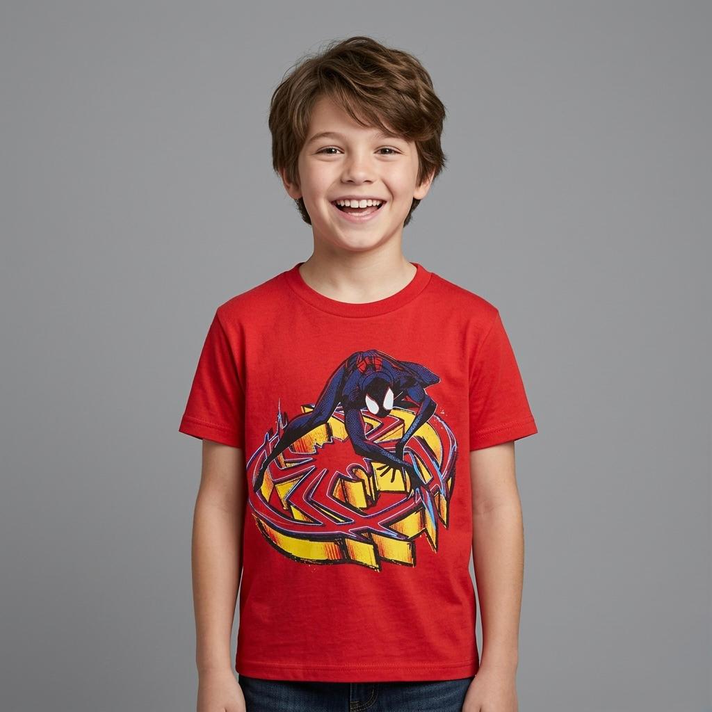 Playera Tno 838zs Spiderman Rojo Rojo 3
