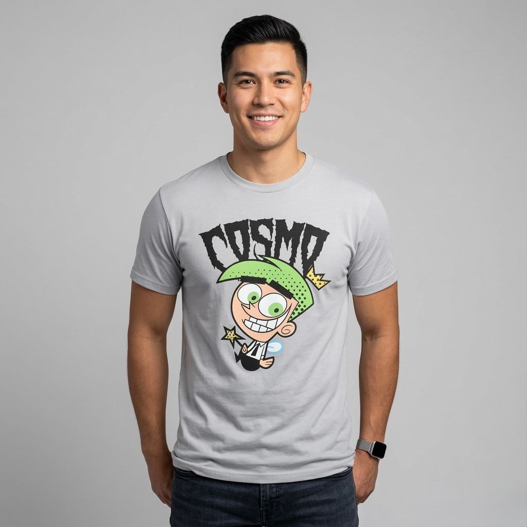 Playera Hombre 839ga Padrinos Magicos Gris Xl
