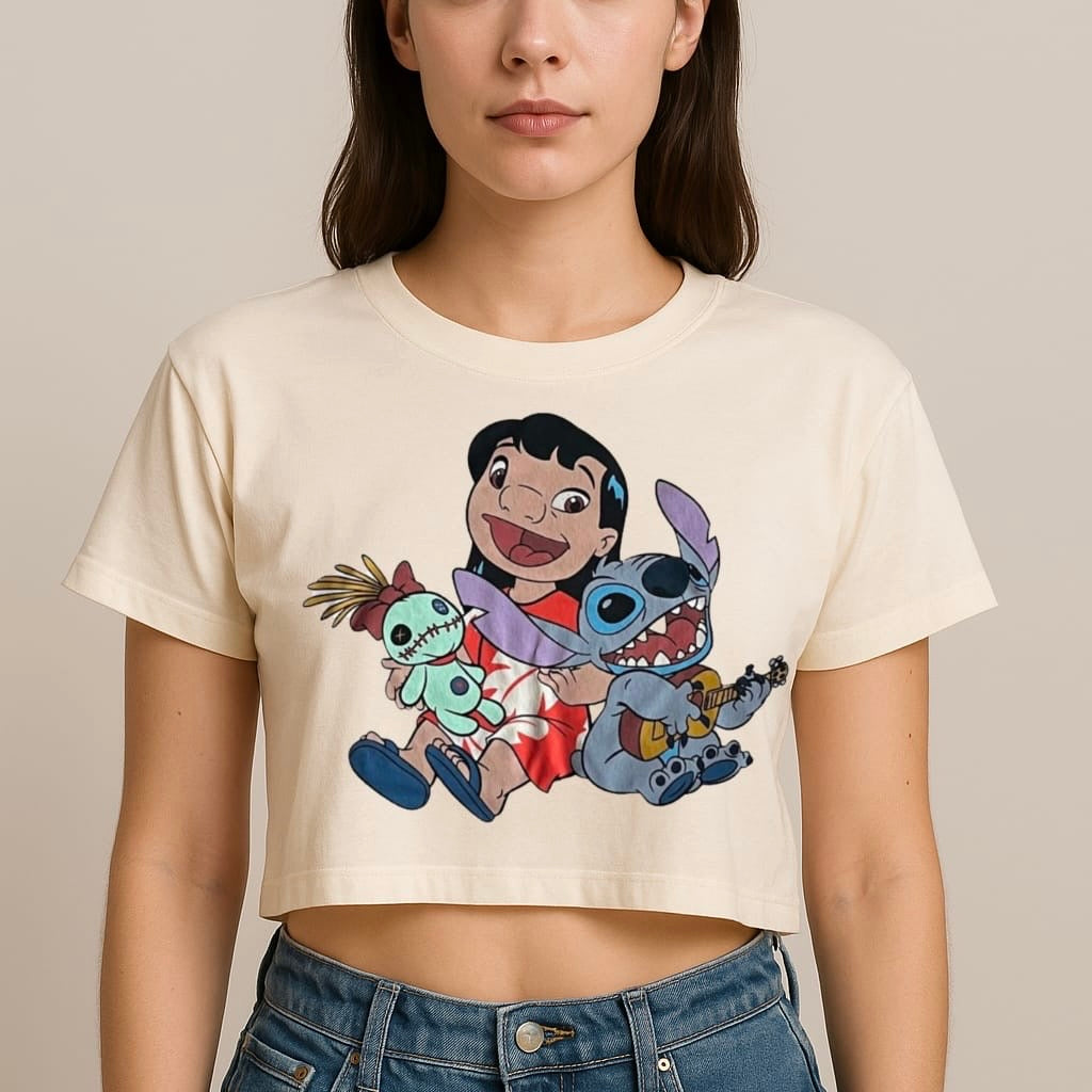 Crop Top Mujer 846cc Stitch