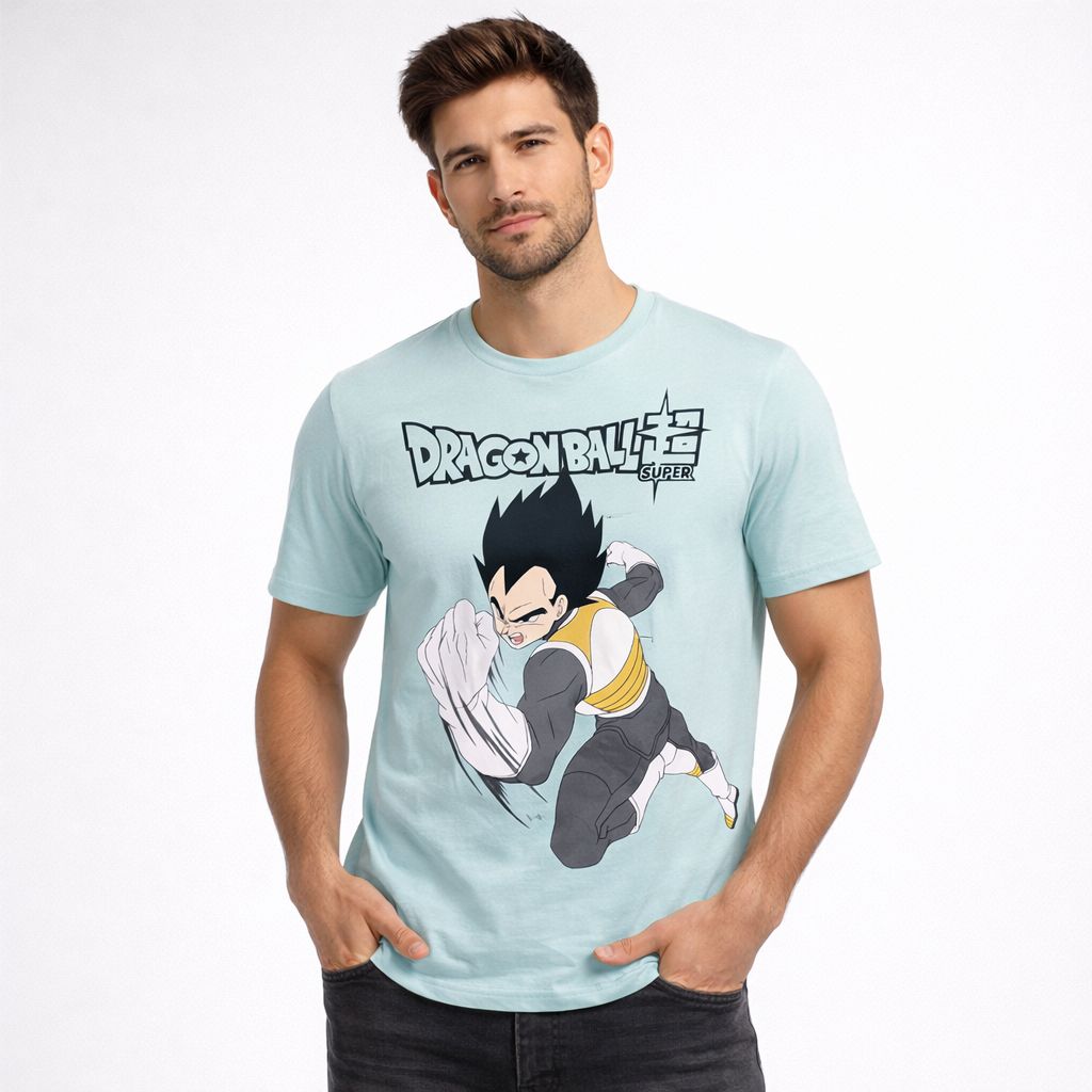 Playera Hombre 846ch Dragon Ball Super Vegeta Agua S
