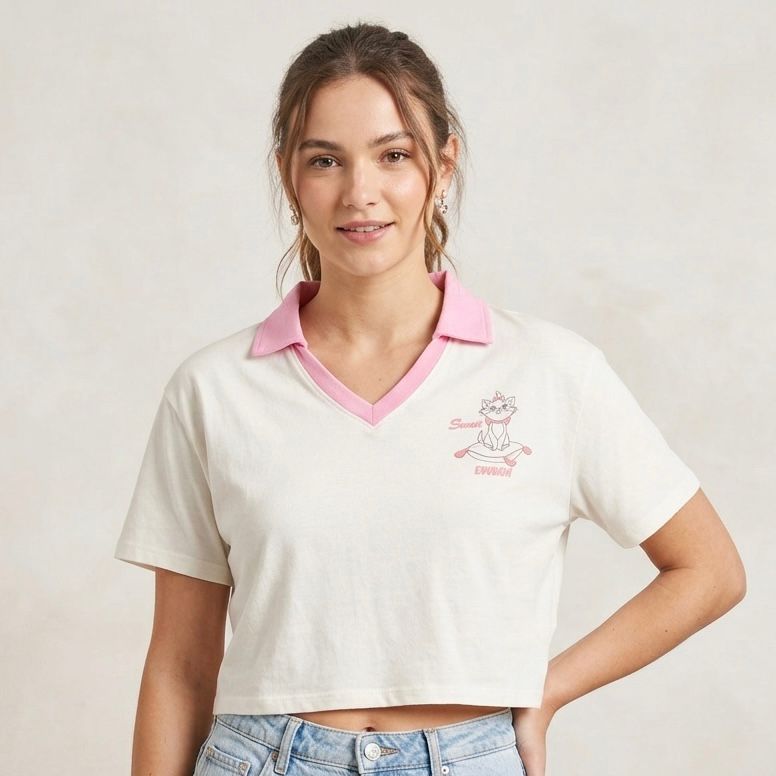 Playera Mujer 846tl Rugby Crop Fit Boxy