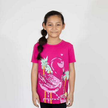 Playera Niña Est Flamingo