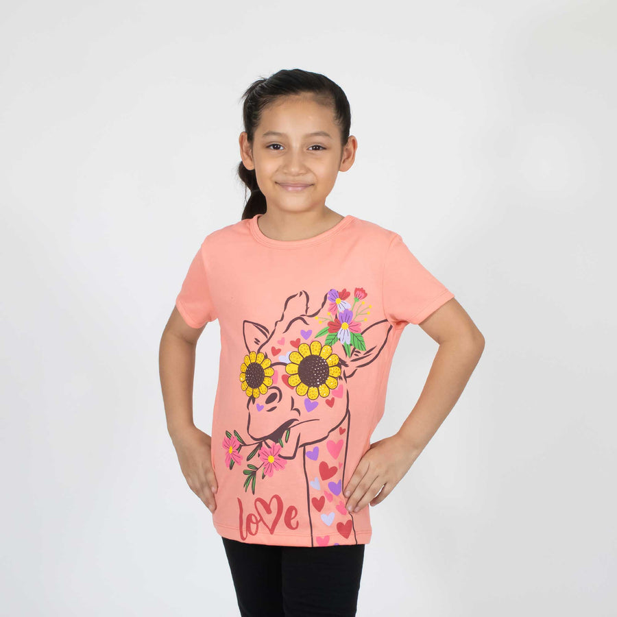 Playera Niña Est Jirafa