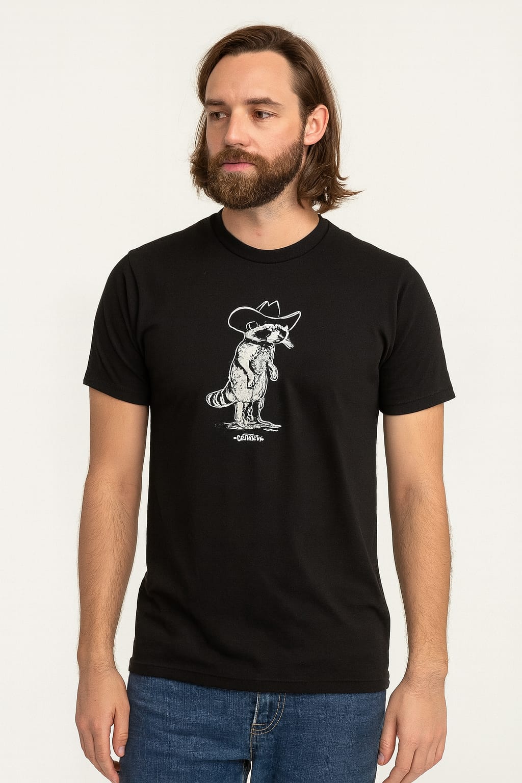 Playera Hombre 878cf Mapache