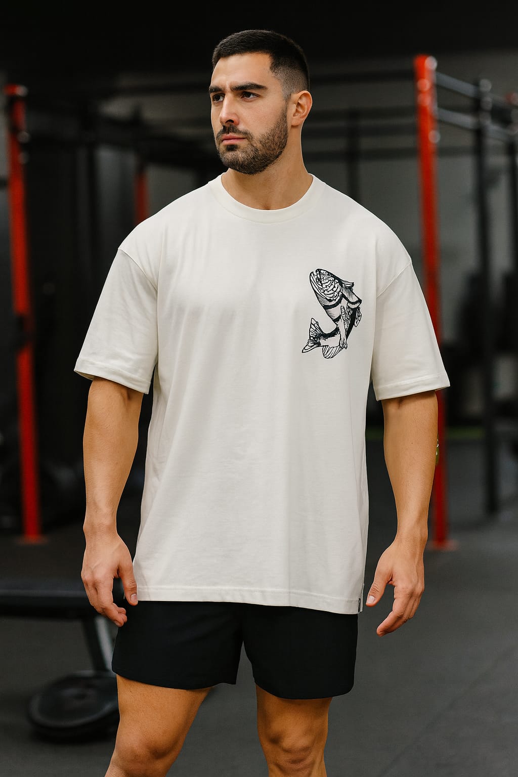 Playera Oversize Hombre 878et Pez