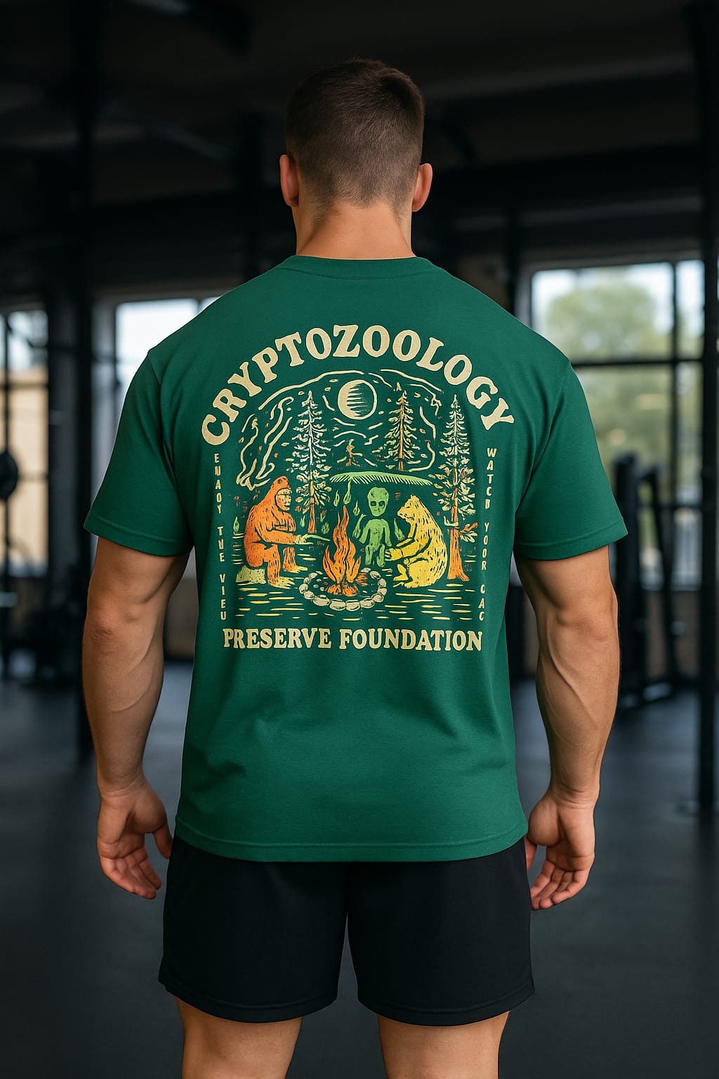 Playera Oversize Hombre 878et Cryptozoology