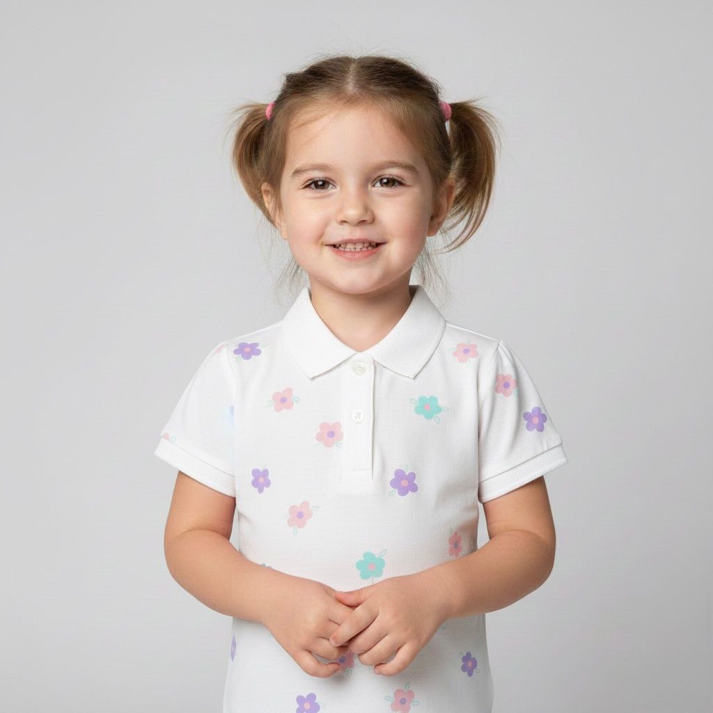 Polo Beige Flores Tna 90360