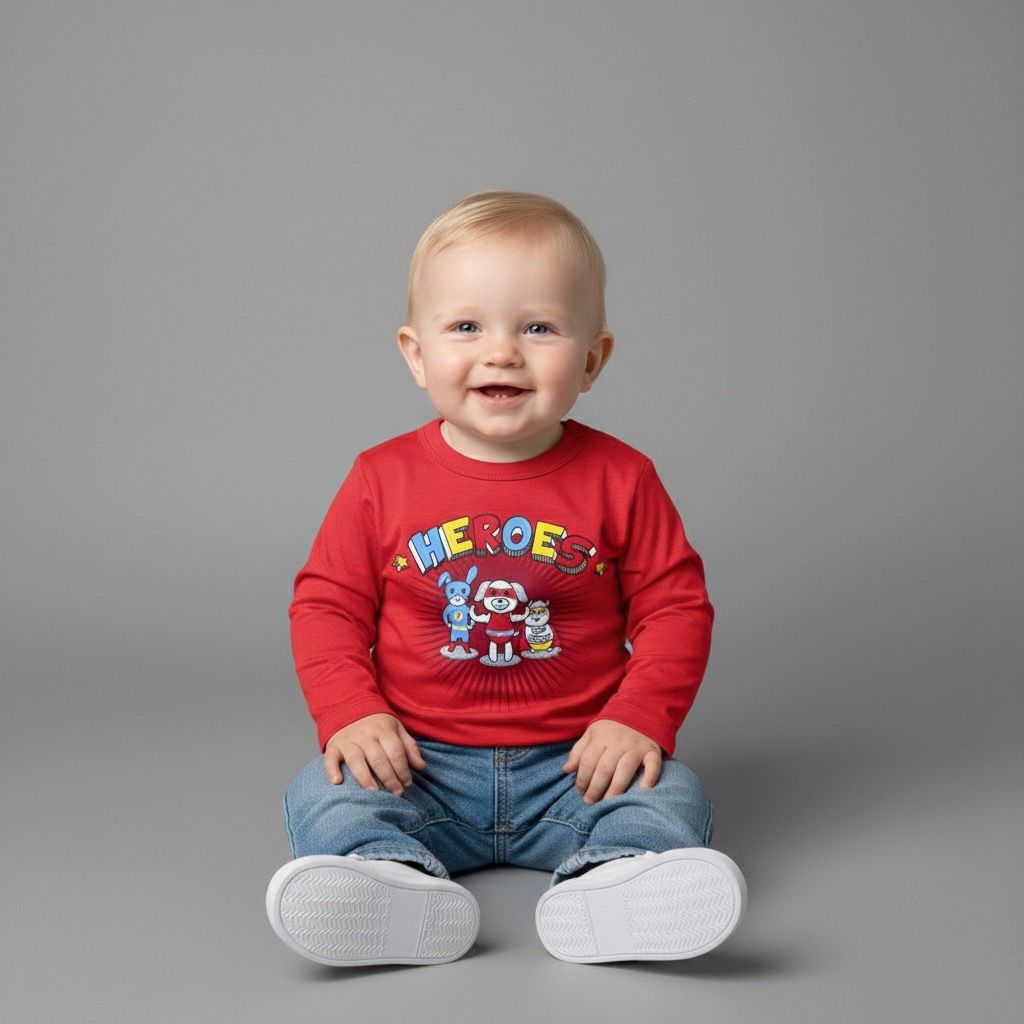 Playera Ml Rojo Heroes Bebo 90360