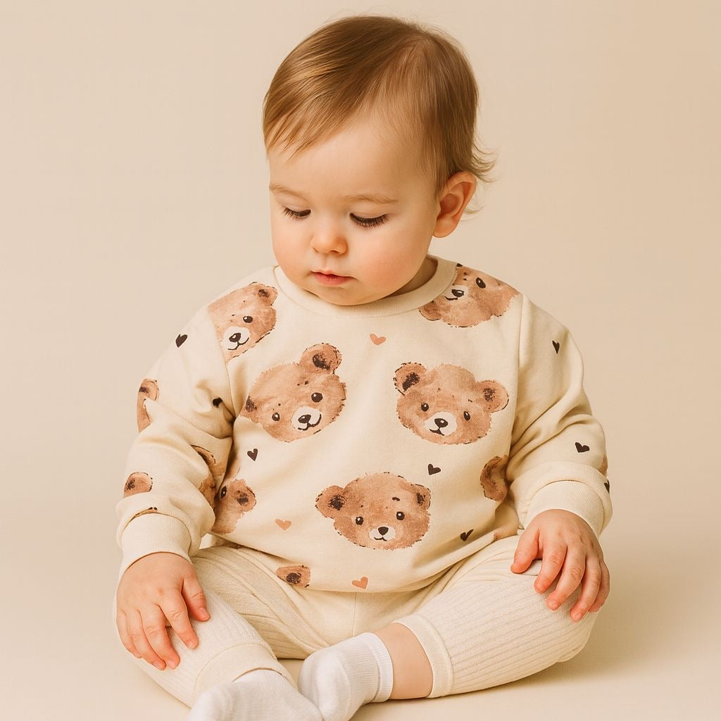 Sudadera Beige Osos Beba 90364