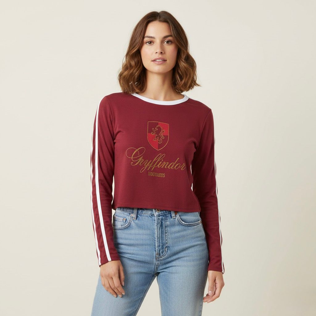 Playera Ml Harry Potter Griffindor Mujer 90502