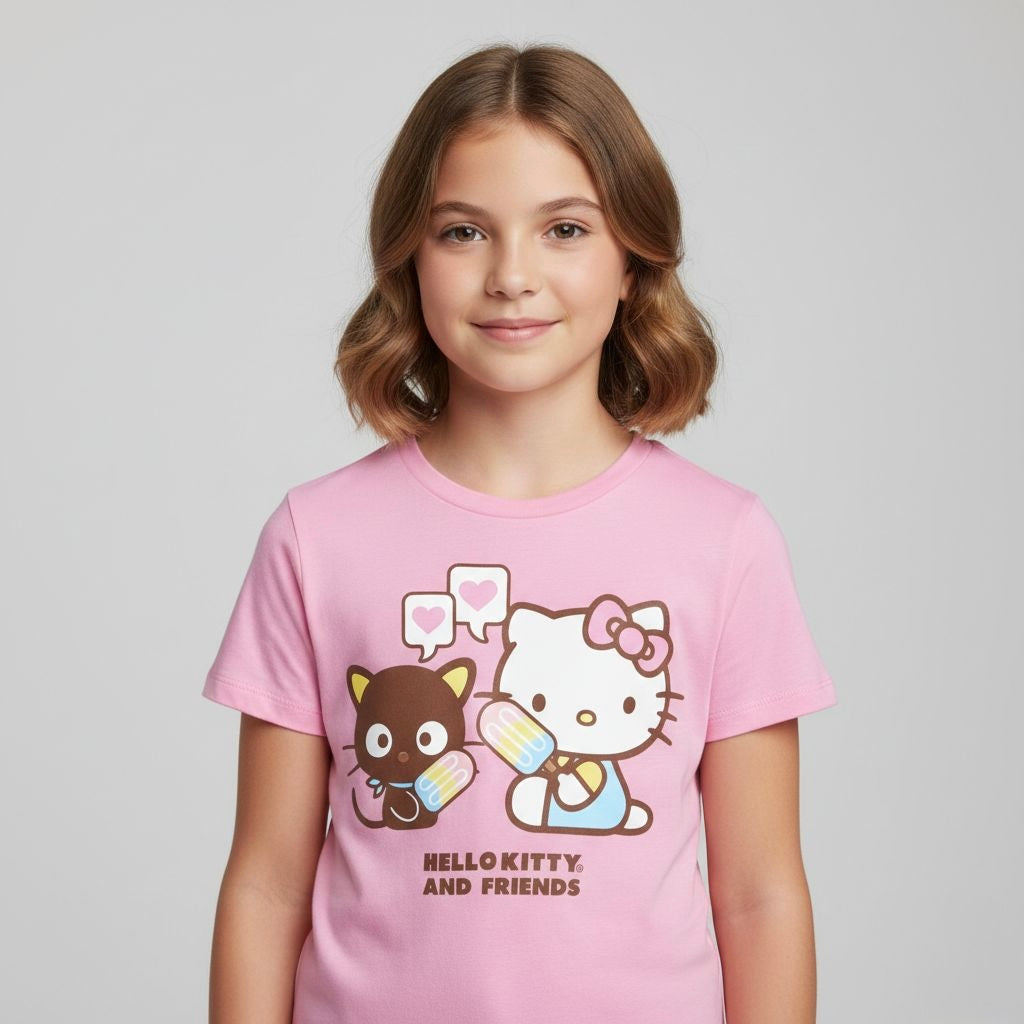 Playera Rosa Hello Kitty Jna 90502