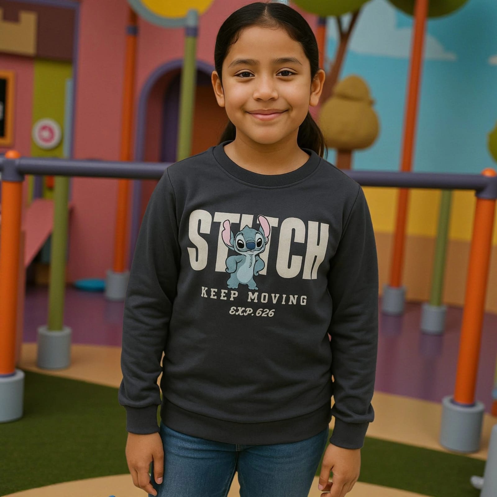 Sudadera Gris Stitch Nna 90584