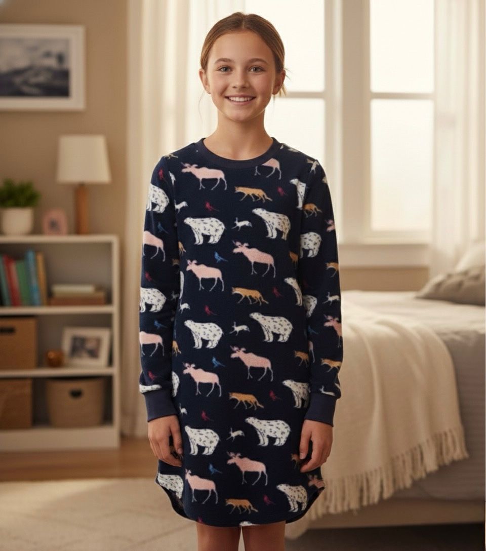 Camison Azul Marino Manga Larga Estampado Jna 90609