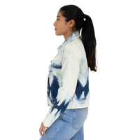 Cazadora Crop Tie Dye Demin