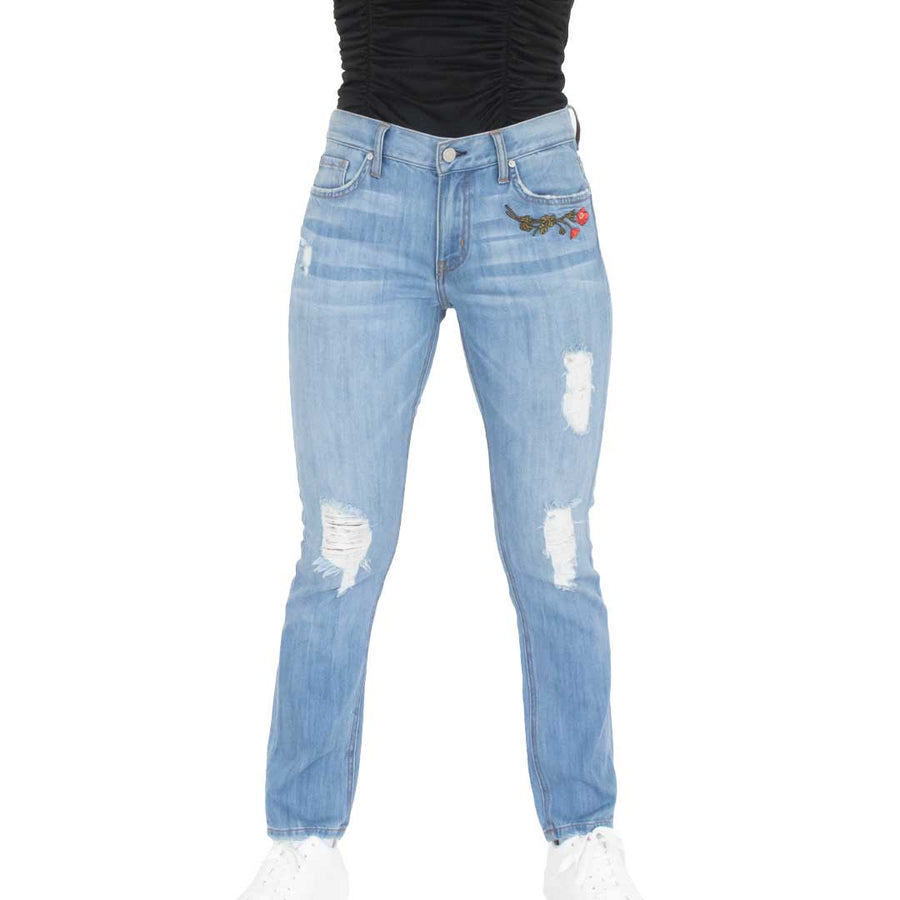 Jeans Bordado Flor