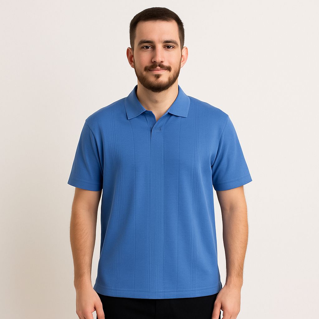 Polo Azul Hombre Afi25710azu