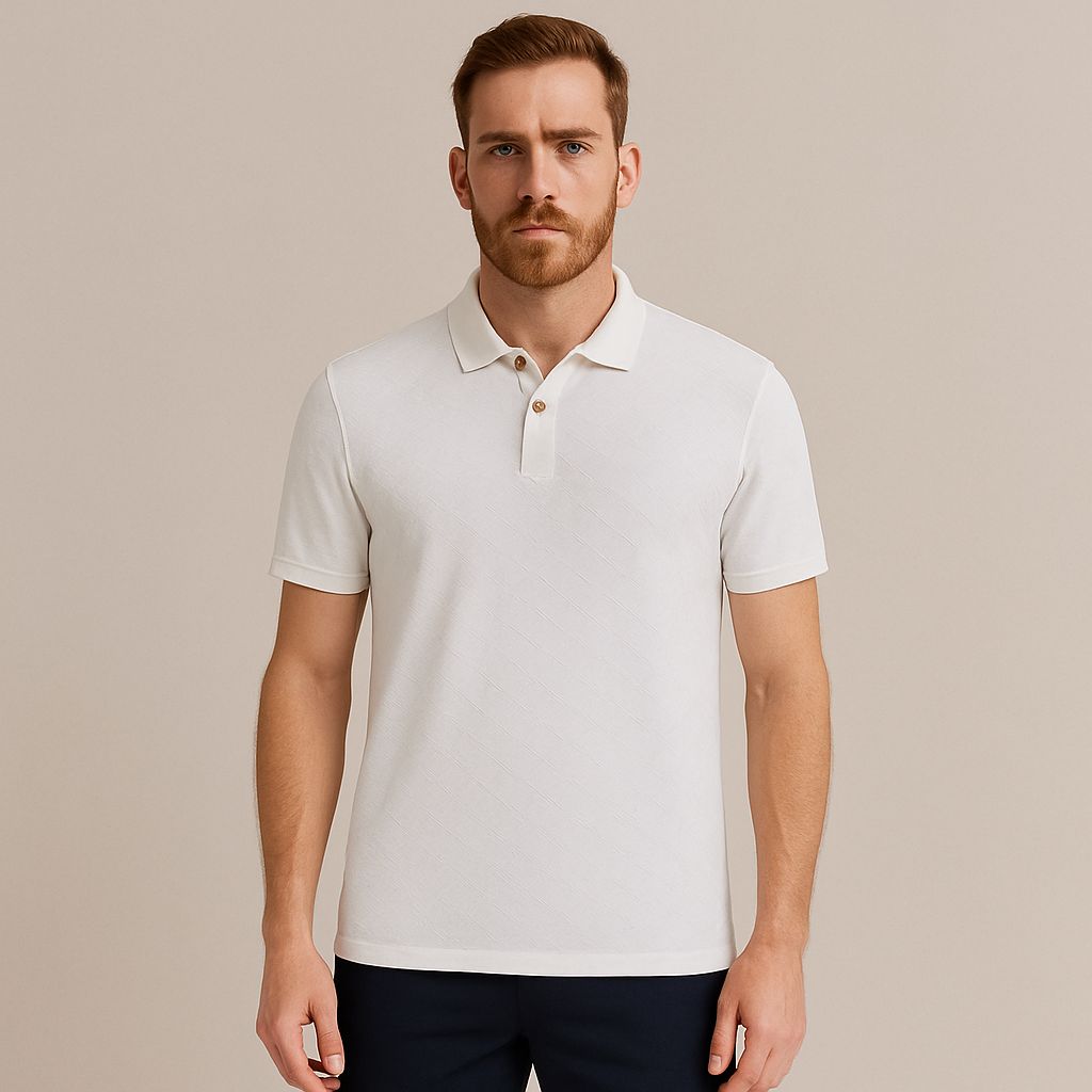 Polo Blanco Hombre Afi25812bla